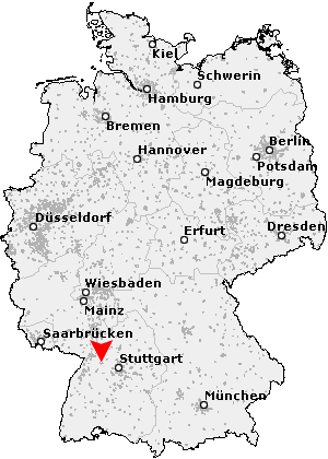 Karte von Pforzheim