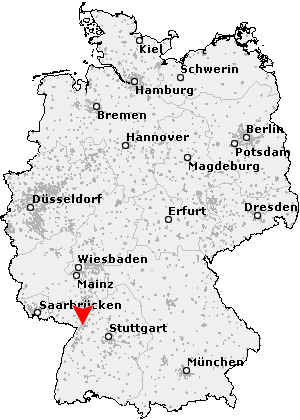 Karte von Karlsruhe