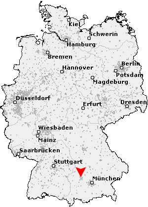 Karte von Augsburg