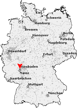 Karte von Wiesbaden